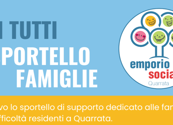 Apre lo “Sportello famiglie” dell’Emporio Sociale