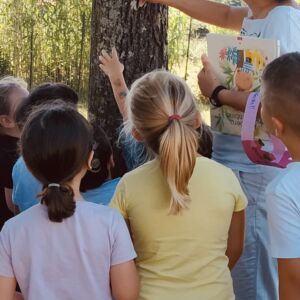 bambini con albero