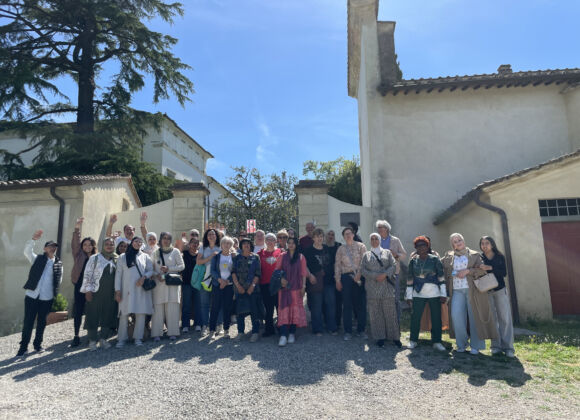 I corsi di italiano in visita a Villa la Magia