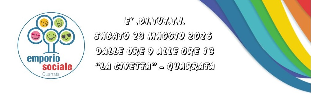 immagine sito Emporio Sociale: sabato 23 maggio l’evento aperto alla comunità per costruire il futuro insieme